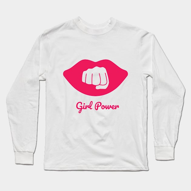 Girl Power Long Sleeve T-Shirt by joycolor